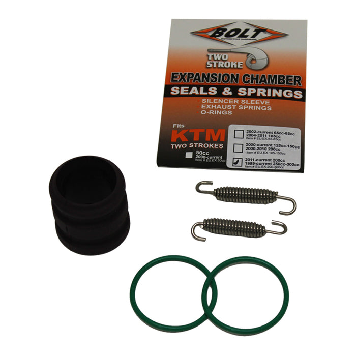 BOLT EXHAUST O-RING PACK KTM 200-300 00-