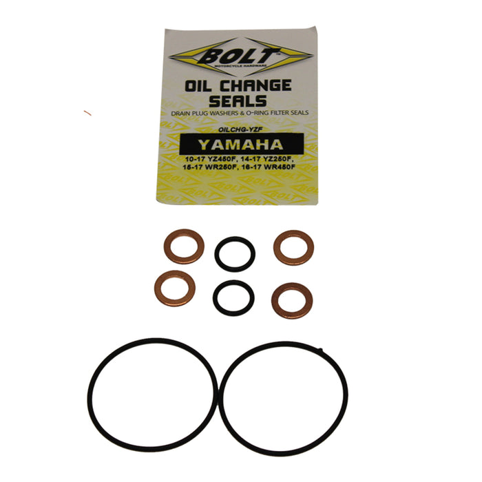 BOLT OIL CHANGE KIT YAM YZF/WRF - O-Rings/Crush washers