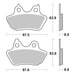 Brembo Prime Sinter Rear Brake Pads 07HD18SP