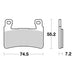Brembo Prime Sinter Front Brake Pads 07HO45SA