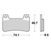 Brembo Xtra Sinter Front Brake Pads 07HO50SR