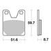 Brembo Prime Sinter Rear Brake Pads 07YA38SP