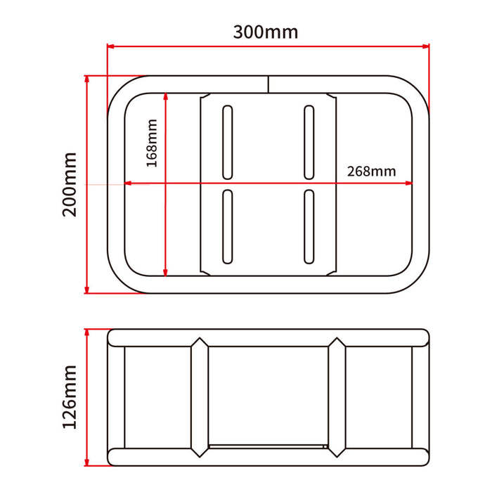 DRC Carrier Box Aluminium 300.200.126