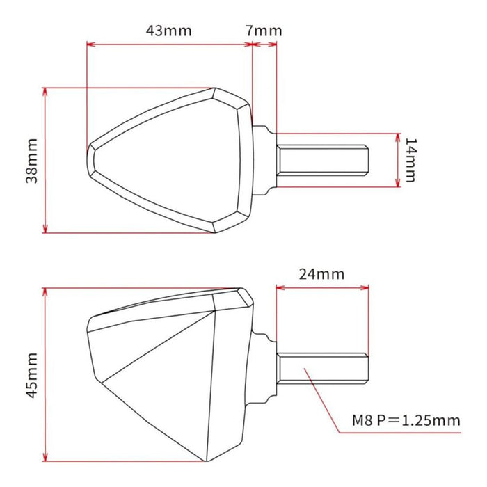 DRC 601 LED FLASHER 12V ORANGE 2PCS