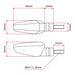 DRC 602 LED Flasher Lights (12V / Orange / Pair)