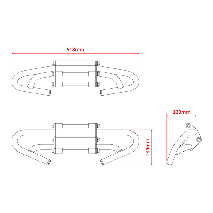 Zeta Pipe Engine Guard - Honda CRF250L ('21-)