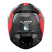 LS2 FF811 Vector II Carbon Grid Helmet - Red / Cyan