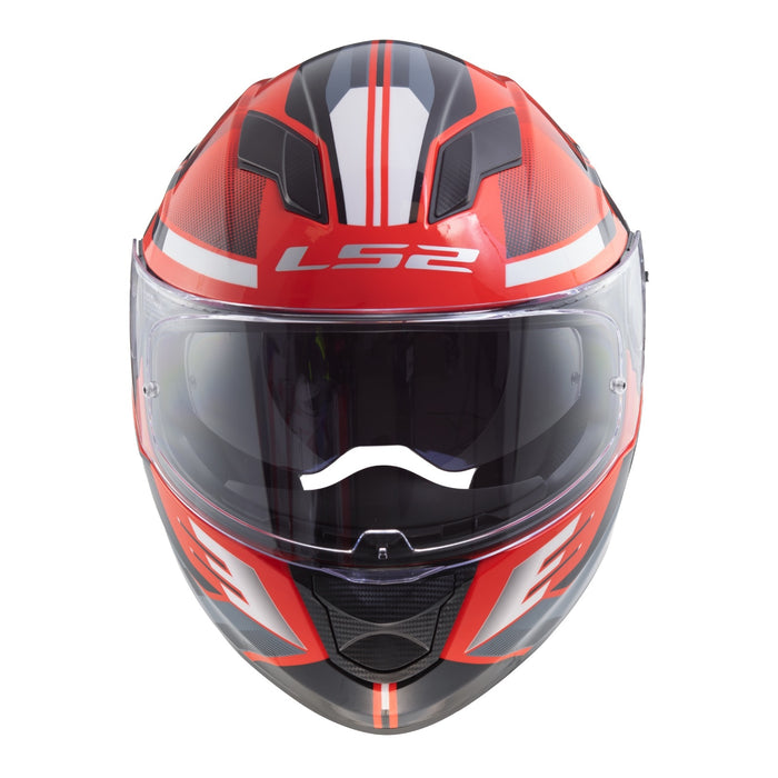 LS2 FF320 Stream Evo Shadow Helmet - Red / White