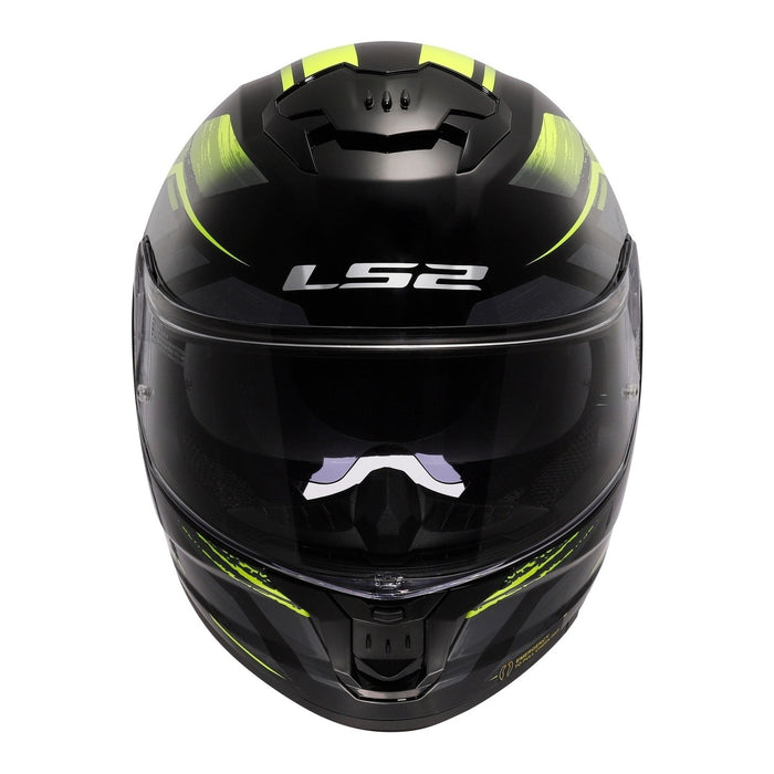 LS2 FF808 Stream II Fury - Black / Hi-Vis Yellow 06
