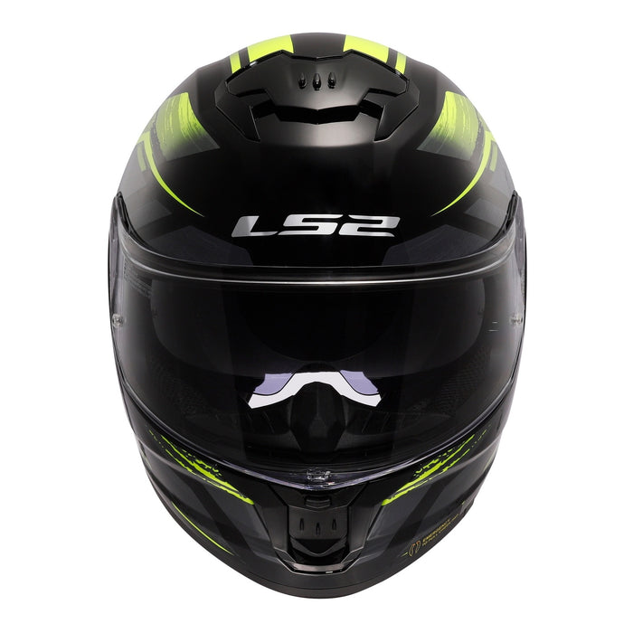 LS2 FF808 Stream II Fury - Black / Hi-Vis Yellow 06