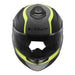 LS2 FF908 Strobe II Monza Flip Front Helmets - Matte Black / Hi-Vis Yellow 06