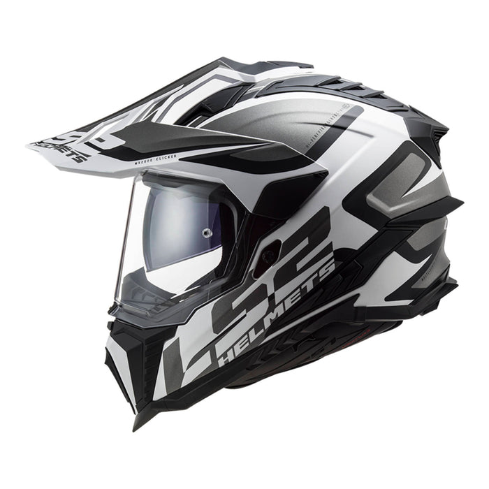 LS2 MX701 Explorer Alter Helmet HPFC - Matte Black / White 06