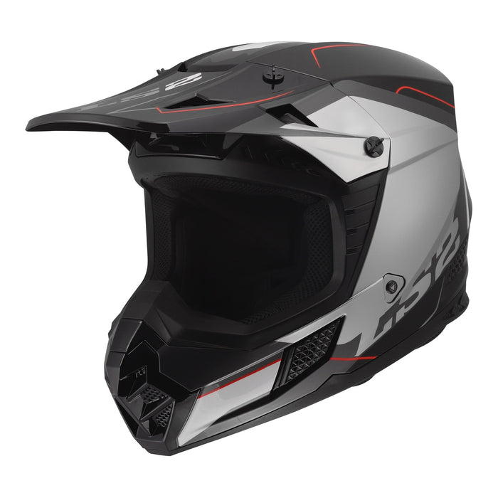 LS2 MX706 COZ Arched Helmet - Black / Silver / Titanium 06