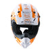 LS2 MX706 COZ Hyde Helmet - Orange / White 06