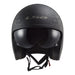 LS2 OF599 Spitfire II Black Flag Helmet - Matte Black / Titanium
