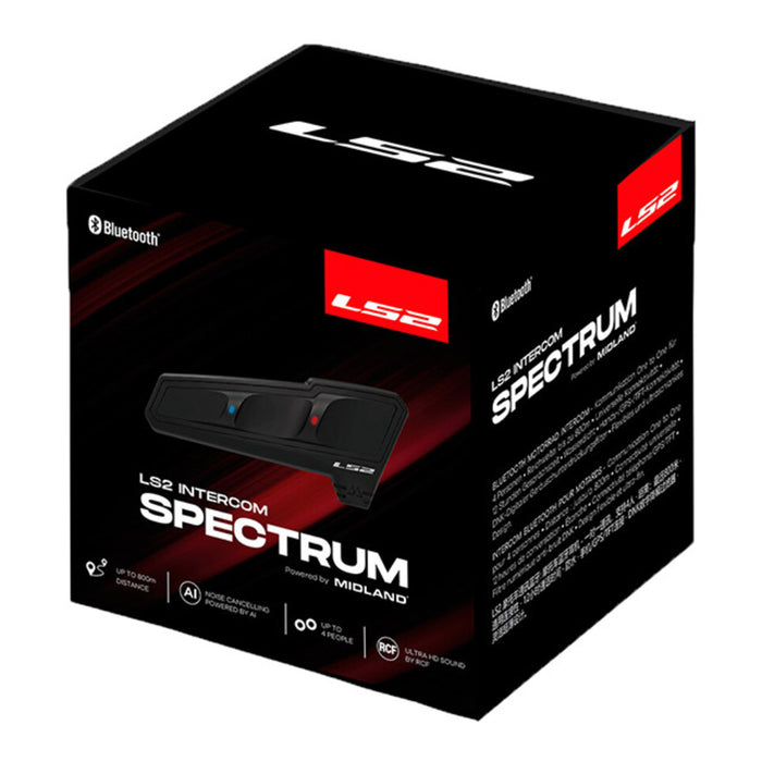 LS2 Spectrum Bluetooth Intercom by Midland (Single)