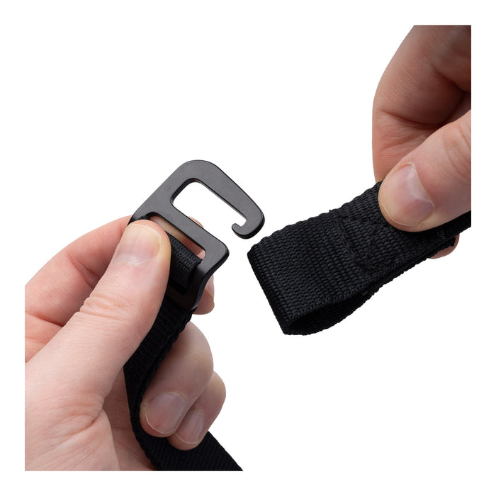 Oxford Atlas G-Hook 26mm x 2.0m - Black (Pair)