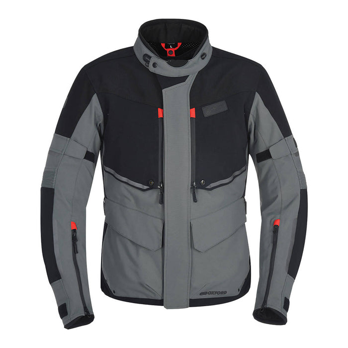 Oxford Mondial Laminate Jacket - Black / Grey