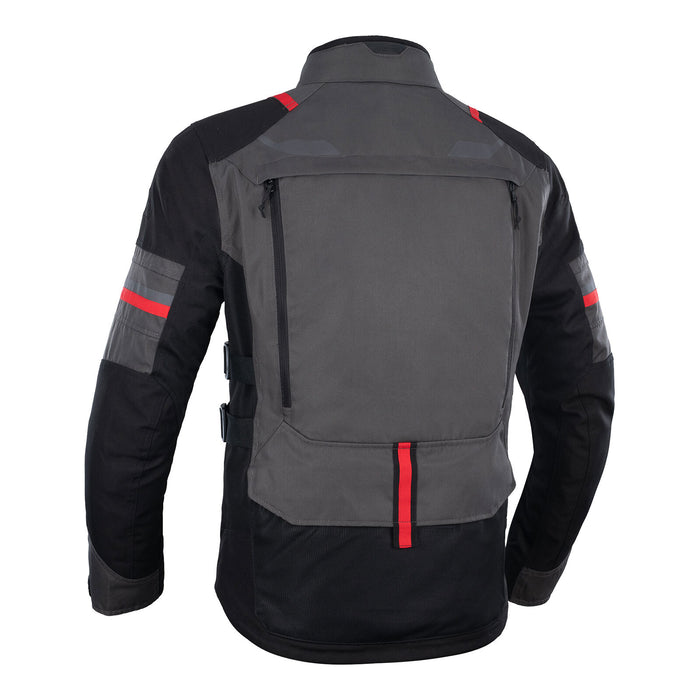Oxford Rockland Men's Jacket - Charcoal Black / Red