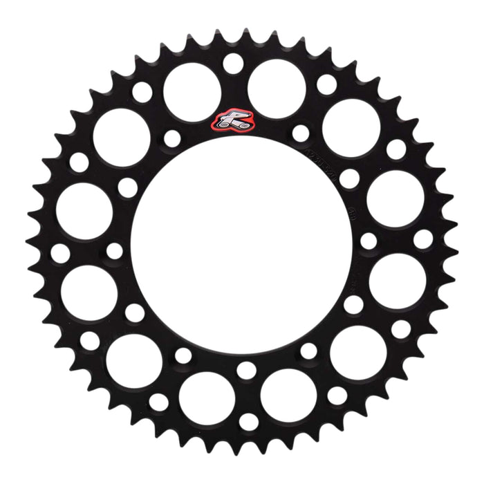 Renthal Sprocket Rear Black 48T Alloy 7075 T6 Grooved Suzuki