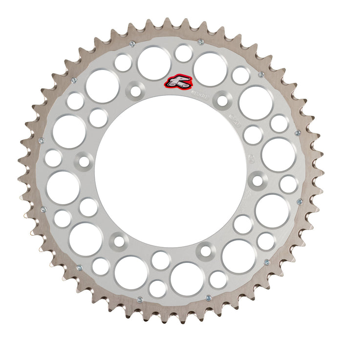 Renthal Sprocket Twinring Silver 51T Bi-Metal Grooved