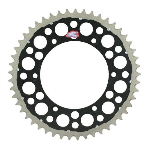 Renthal Sprocket Twinring Black 48T Bi-Metal Grooved Packaged