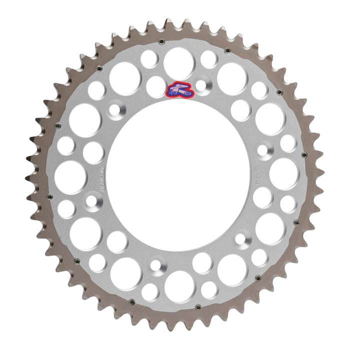 Renthal Sprocket Twinring Silver 48T Bi-metal Grooved