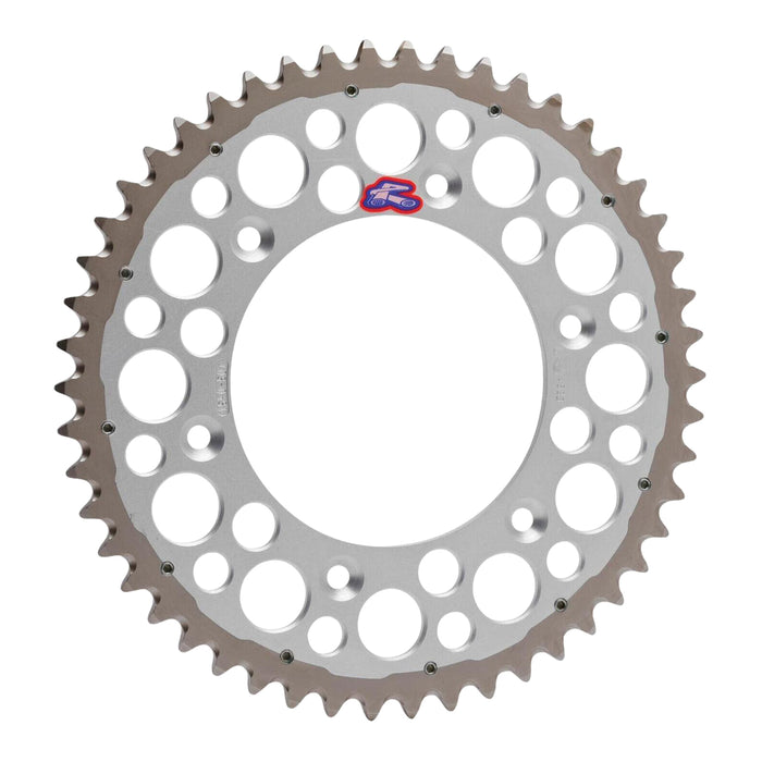 Renthal Sprocket Twinring Silver 51T Bi-Metal Grooved Packaged