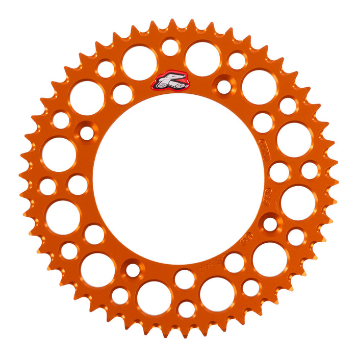 Renthal Sprocket Rear Orange 50T Alloy 7075 T6 Grooved