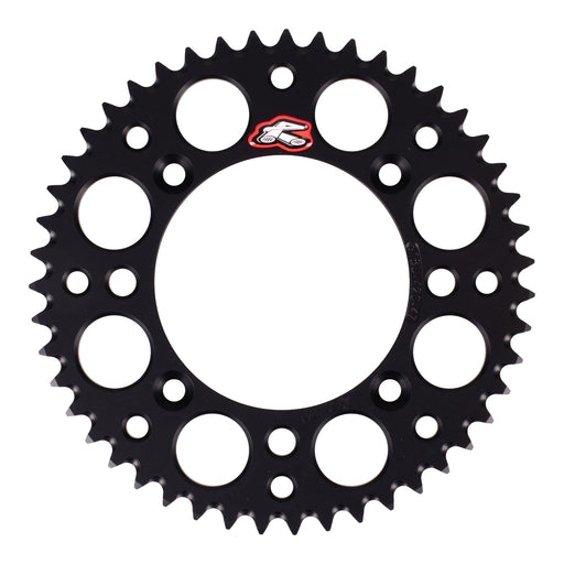 Renthal Sprocket Rear - Black 47T Alloy 7075 T6 Grooved KTM Husqvarna