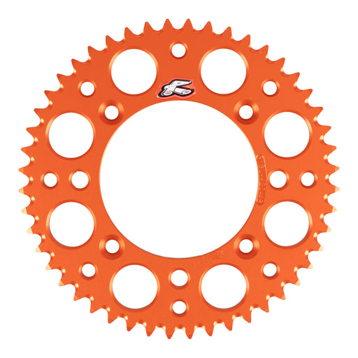 Renthal Rear Sprocket 48T Alloy 7075-T6 Grooved - Orange (KTM, Husqvarna)