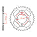 Sprocket Kit Honda CT110 - Single ratio / 54mm Centre - 428H 15/45