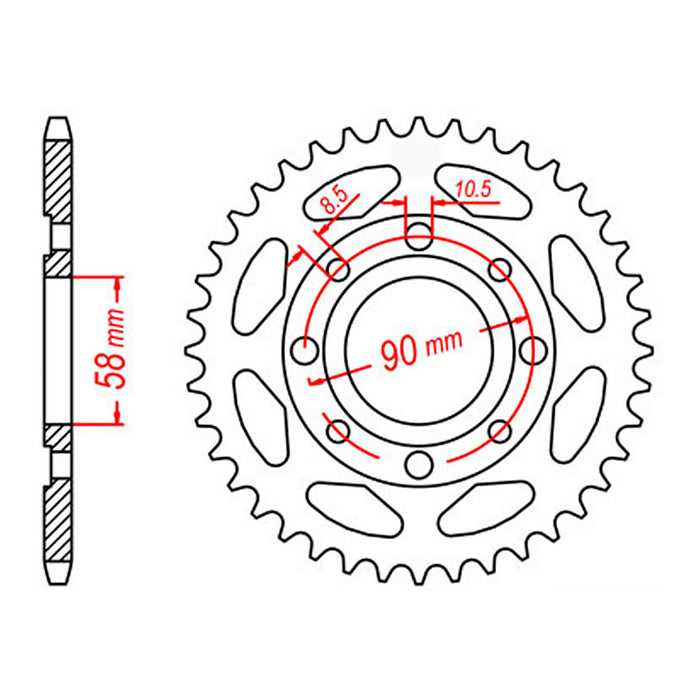 Sprocket Kit Honda XRM125 '21 - 428H 13/51