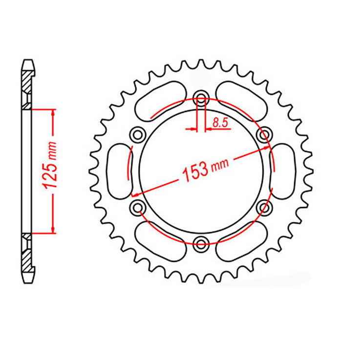 Sprocket Kit Honda NXR125 - 428KRO 13/54