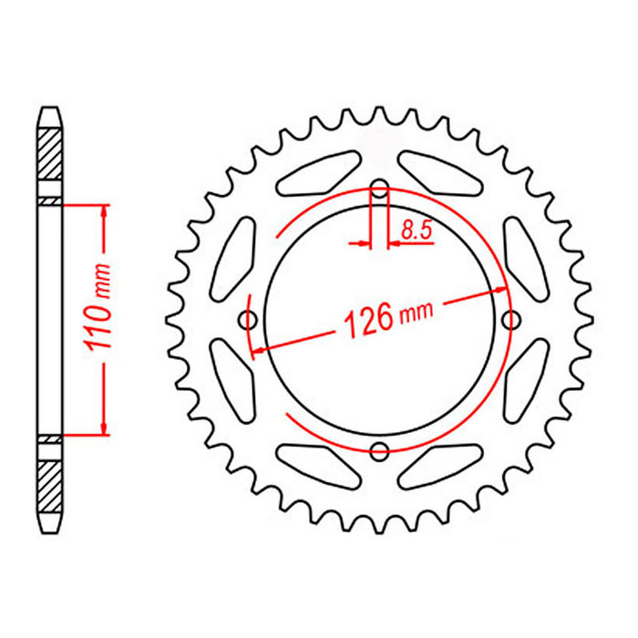 Sprocket Kit Kawasaki/SUZ KX/RM65 - 420MS 13/46
