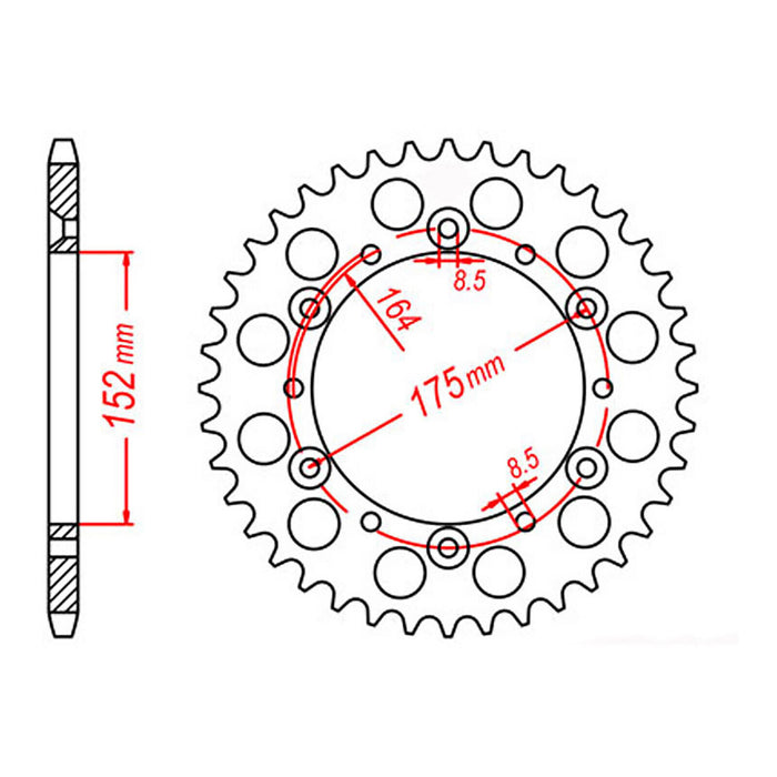 Sprocket Kit Yamaha YZ250 - 520XRE 14/50