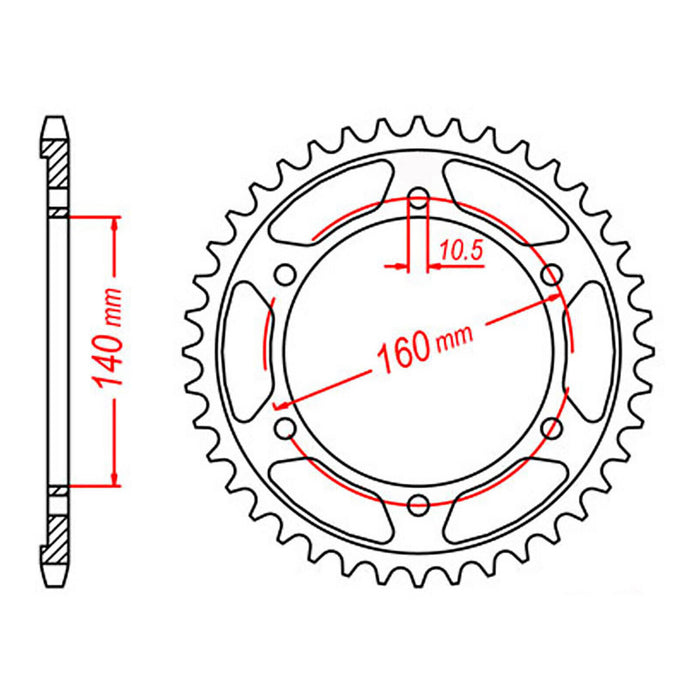 Sprocket Kit Kawasaki ZZR1100 '93-'97 - 530ZXW 17/45