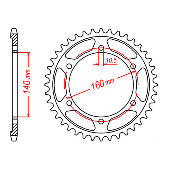 Sprocket Kit Kawasaki ZZR1100 '98 - 530ZXW 17/44