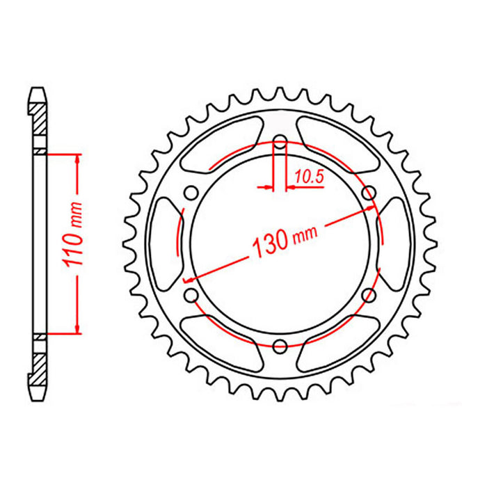 Sprocket Kit Suzuki GSXR600 '11 - 525XRE 16/43