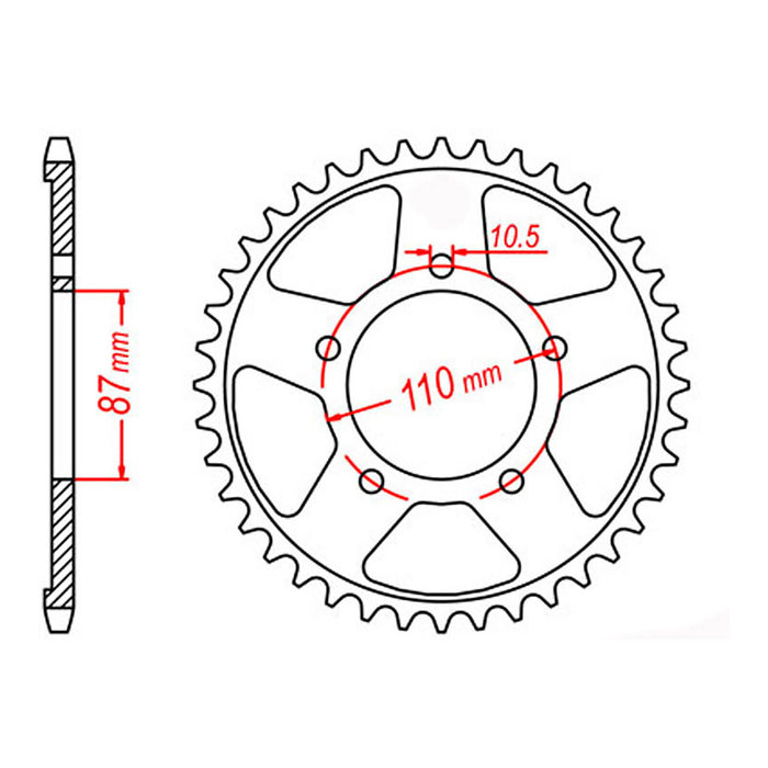 Sprocket Kit Suzuki GSXR750 '88/'89 - 530XRE 5 bolt 15/44