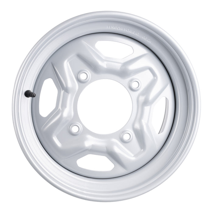 Whites ATV/UTV Steel Rim 14x8 Polaris Rear 4/156 +63.5 - Silver