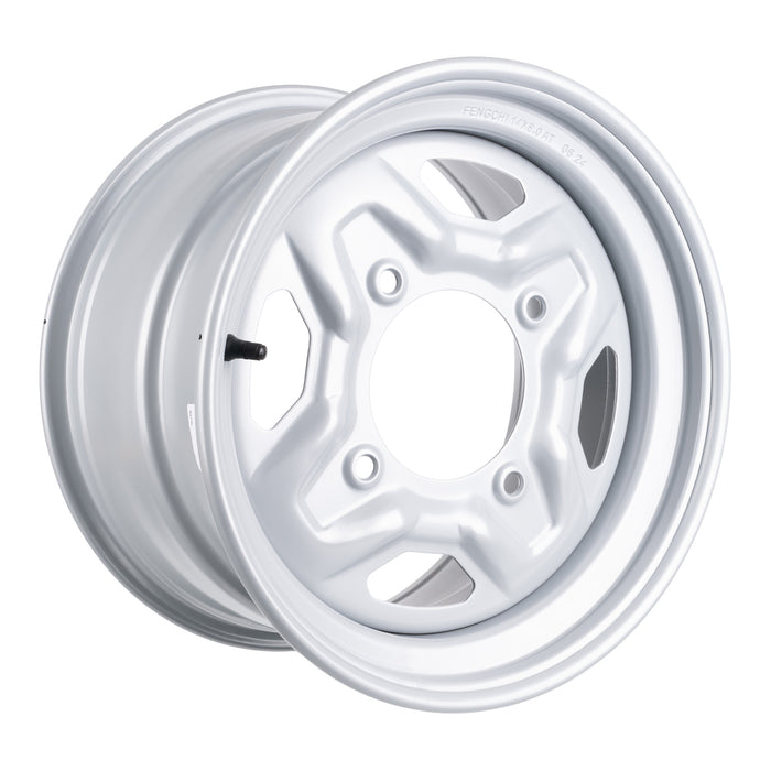 Whites ATV/UTV Steel Rim 14x8 Polaris Rear 4/156 +63.5 - Silver