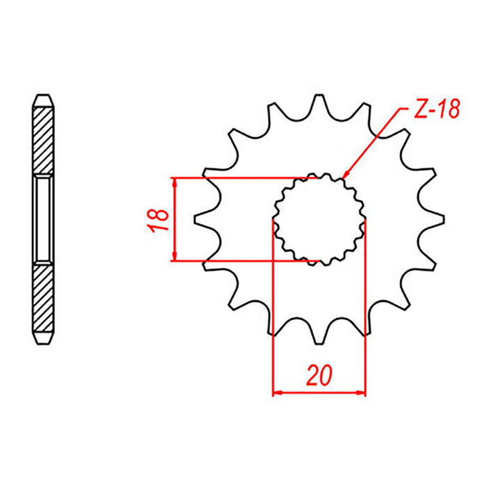 XAM Sprocket Kit Suzuki GN125 - 428AO 13/50