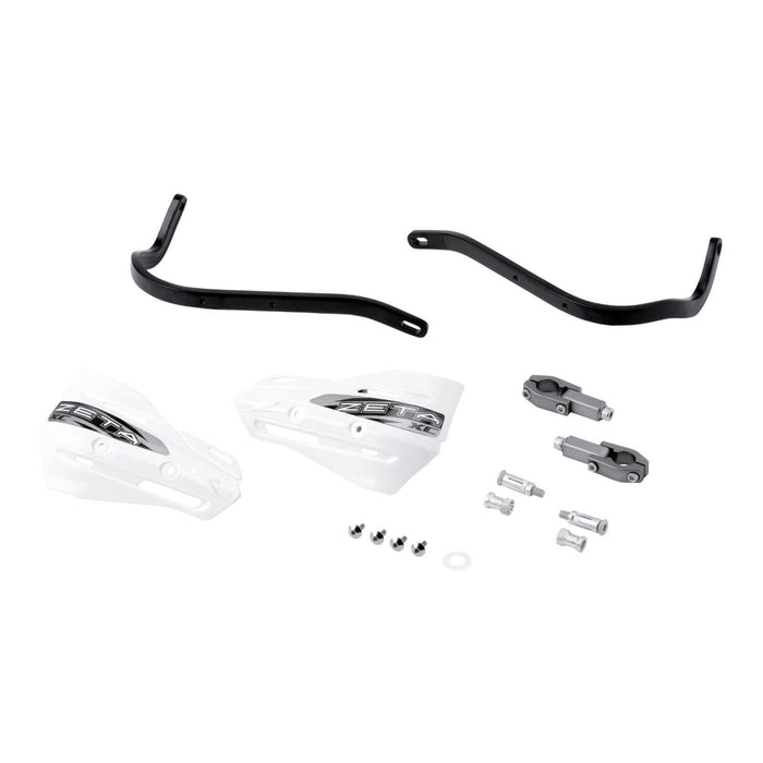 Zeta Armor Handguard XC Kit for 22.2mm Bar - Black / White