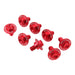 Zeta Fork Guard Bolt Set 8-Piece - Honda-1 - Red