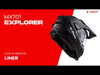 LS2 MX701 Explorer Spire Helmet - Black / Titanium / Red 06