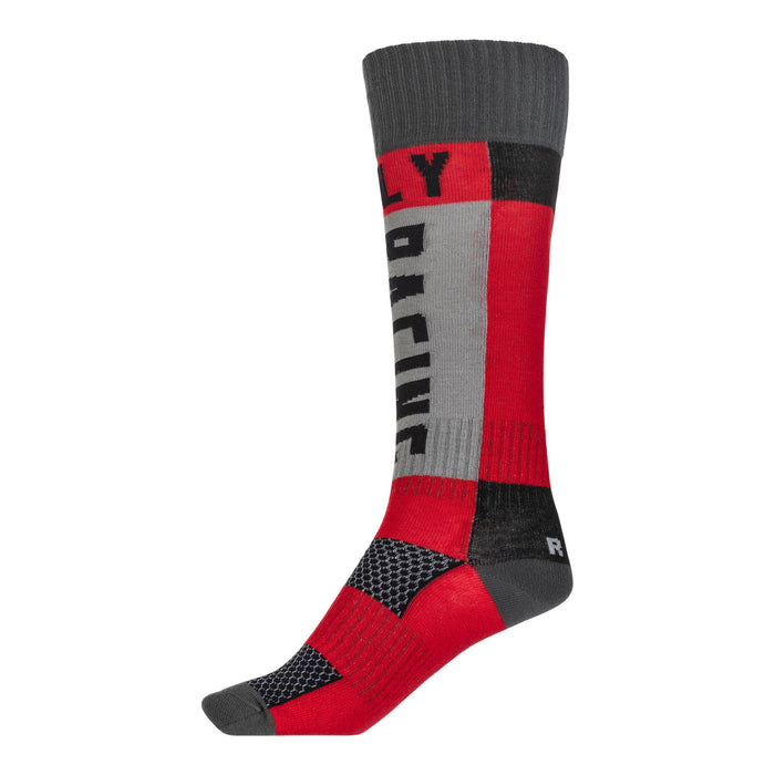 Fly Racing 2022 MX Thick Socks - Red / Grey