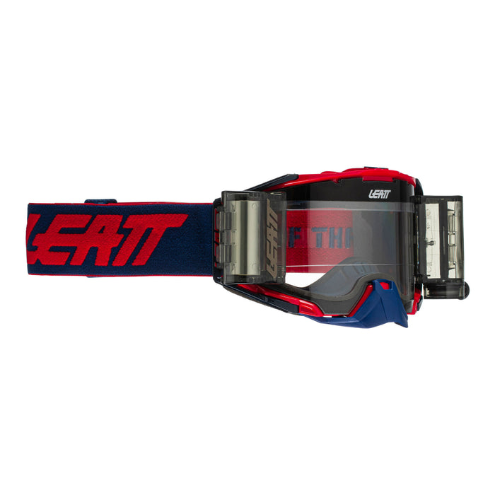 LEATT GOGGLE VELOCITY 6.5 ROLL-OFF RED/BLU CLEAR 83%