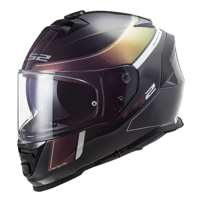 LS2 FF800 Storm Velvet Helmet - Black / Rainbow