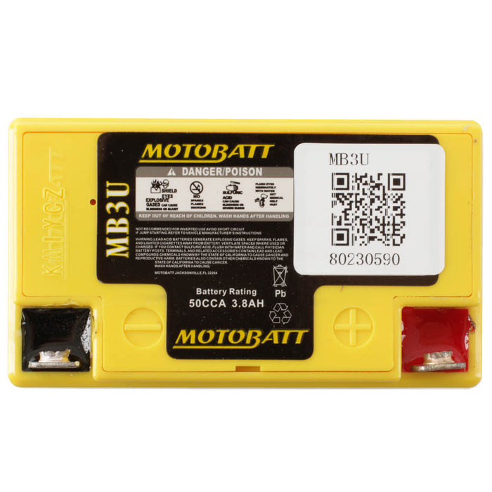 Motobatt Battery Quadflex AGM - MB3U